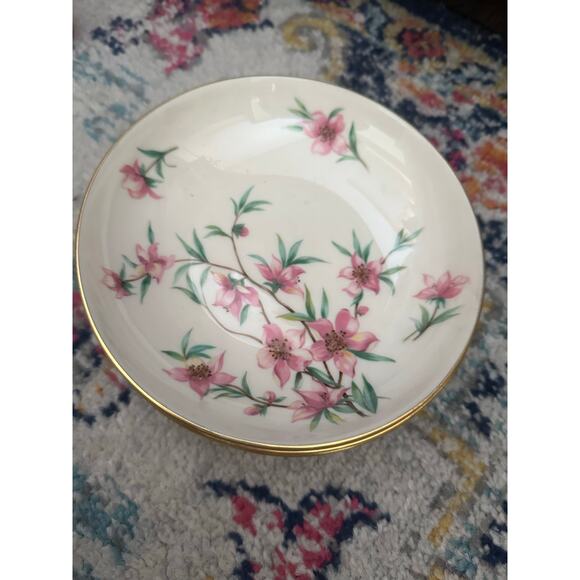 Vintage Lenox Peachtree W 301 Floral Print China Salad Plates - Picture 3 of 6